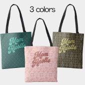 Retro Gelbgrün Blumenmuster Mama Stress Tasche