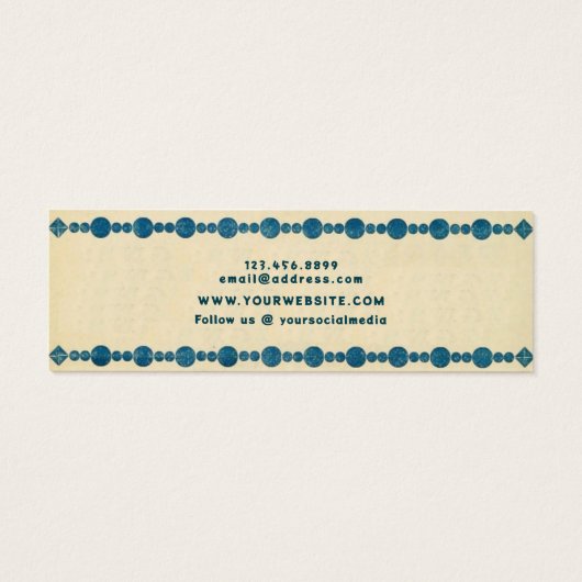 Retro Gem Border ・ Earring Hoops Stuck Display Car (Rückseite)