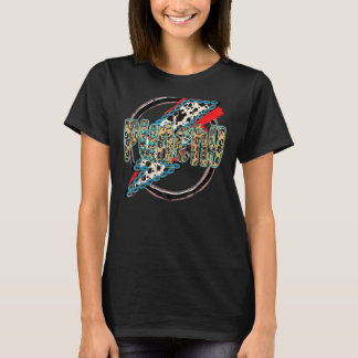 Retro Gemstone Punchy Cowhide Blitze Weste T-Shirt