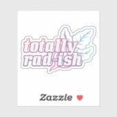 Retro Gemüsepun: total Krass Aufkleber (Blatt)