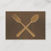 Retro Gemüseschüssel-Visitenkarte Visitenkarte (Rückseite)