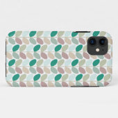 Retro gemusterter Mit Blumenfall Case-Mate iPhone Hülle (Rückseite (Horizontal))