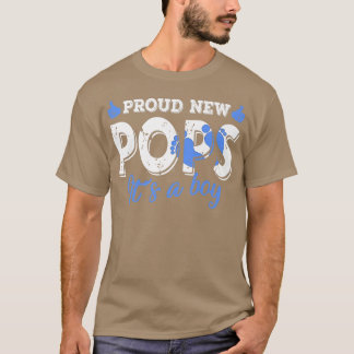 Retro Gender Offenbarung neue Pop Es ist ein Junge T-Shirt