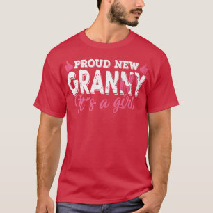 Retro Gender Reveal Proud New Granny Es ist ein Mä T-Shirt