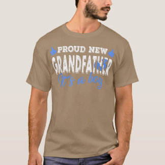 Retro Gender Reveal Proud New Großvater Es ist A B T-Shirt