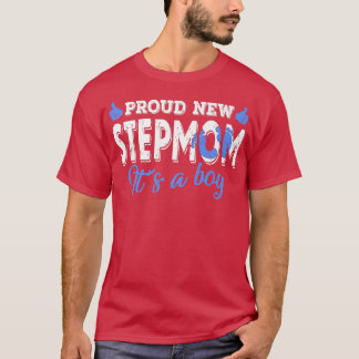 Retro Gender Reveal Proud New Stepmutter Es ist ei T-Shirt