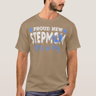 Retro Gender Reveal Proud New Stepmutter Es ist ei T-Shirt