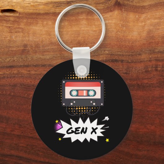 Retro Generation X 90er Schlüsselanhänger (Vorderseite)