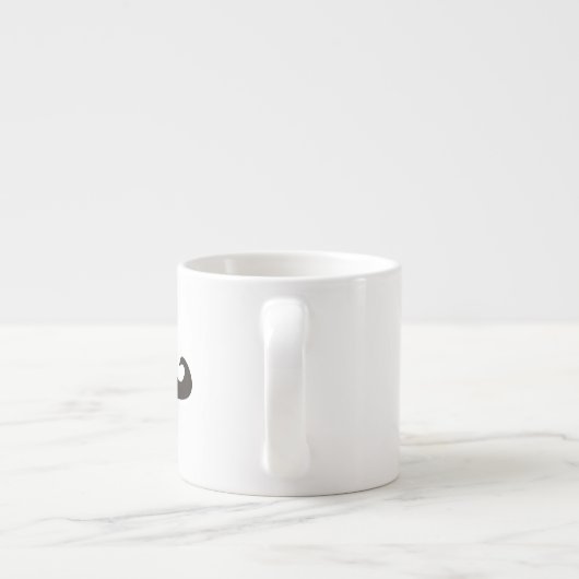 Retro gentelman Schnurrbart-Hipster Espresso-Tasse Espressotasse (Rückseite)