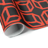 "Retro Geo Design Geschenkpapier (Rolleneckpunkt)