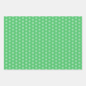 Retro Geo Scandi Weihnachtsbaumen Blue & Green Geschenkpapier Set (Vorderseite 3)