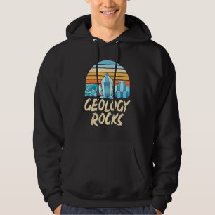 Retro Geologin Paleontologe Rock Collector Geol Hoodie