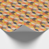 Retro Geometric 60er, Vintag nahtlos. Geschenkpapier (Ecke)