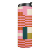 Retro Geometric Abstrakt Mosaic Thermosbecher (Nach links gedreht)