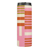 Retro Geometric Abstrakt Mosaic Thermosbecher (Rückseite)