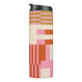 Retro Geometric Abstrakt Mosaic Thermosbecher (Nach rechts gedreht)