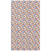 Retro Geometric Abstrakt Pat#11 Navy Gold ID1067 Tischdecke (Vorderseite)