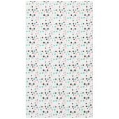 Retro Geometric Abstrakt Pat#1 Aquamarin Pink ID10 Tischdecke (Vorderseite)