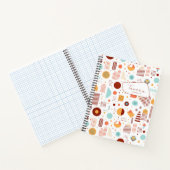 Retro Geometric Abstrakt Pat#5 Brick Gold ID1067 Notizblock (Innenseite)