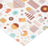 Retro Geometric Abstrakt Pat#5 Brick Gold ID1067 Tischdecke (Schrägansicht)