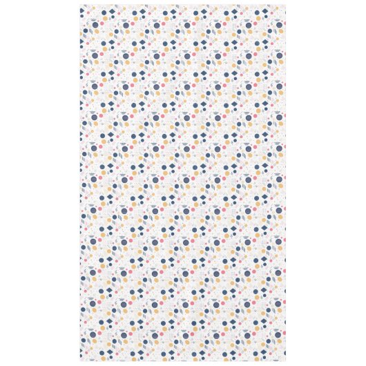 Retro Geometric Abstrakt Pat#6 Navy Rose ID1067 Tischdecke (Vorderseite)