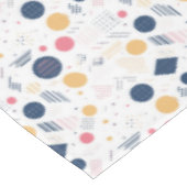 Retro Geometric Abstrakt Pat#6 Navy Rose ID1067 Tischdecke (Schrägansicht)