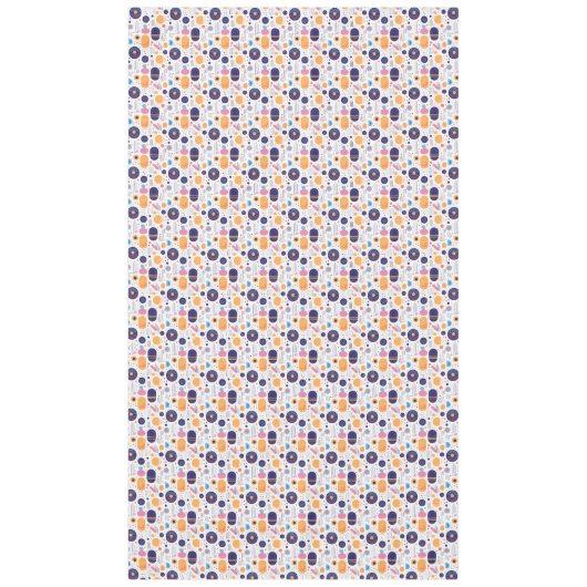 Retro Geometric Abstrakt Pat#7 Indigonummer 1067 Tischdecke (Vorderseite)