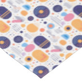 Retro Geometric Abstrakt Pat#7 Indigonummer 1067 Tischdecke (Schrägansicht)