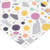 Retro Geometric Abstrakt Pat#8 Magenta ID1067 Tischdecke (Schrägansicht)