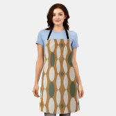 Retro Geometric Apron Schürze (Getragen)