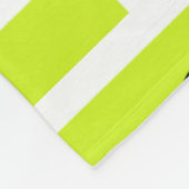 Retro Geometric Art Maze Chartreuse Fleecedecke (Ecke)