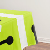 Retro Geometric Art Maze Chartreuse Tischdecke (Beispiel)