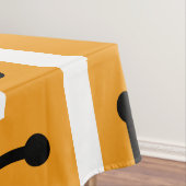 Retro Geometric Art Maze Orange Tischdecke (Beispiel)