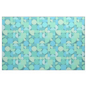 Retro Geometric Art Ocean Turquoise Stoff (Fat Quarter (45,7 x 55,9 cm))