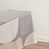 Retro Geometric Art Taupe Tischdecke (Beispiel)
