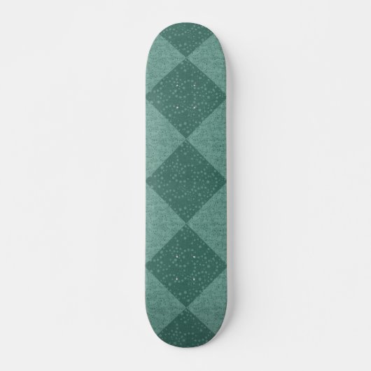 RETRO GEOMETRIC BLAUE Skateboard (Vorne)