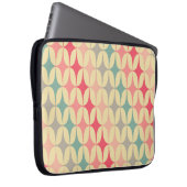 Retro Geometric: Diagonal Vintag Pattern. Laptopschutzhülle (Vorne Rechts)