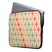 Retro Geometric: Diagonal Vintag Pattern. Laptopschutzhülle (Vorderseite Links)