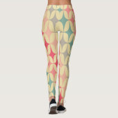 Retro Geometric: Diagonal Vintag Pattern. Leggings (Rückseite)