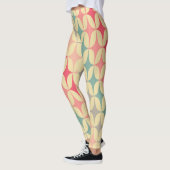 Retro Geometric: Diagonal Vintag Pattern. Leggings (Links)