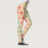 Retro Geometric: Diagonal Vintag Pattern. Leggings (Rechts)