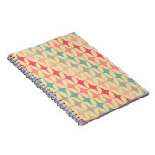 Retro Geometric: Diagonal Vintag Pattern. Notizblock (Rechte Seite)