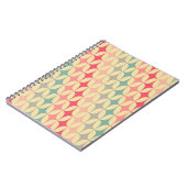 Retro Geometric: Diagonal Vintag Pattern. Notizblock (Linke Seite)