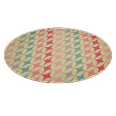 Retro Geometric: Diagonal Vintag Pattern. Schneidebrett (Ecke)