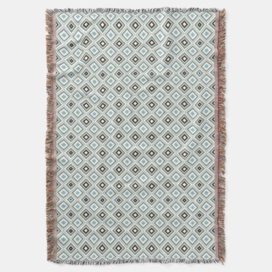 Retro Geometric Diamond Pattern Decke (Vorderseite Vertikal)