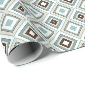 Retro Geometric Diamond Pattern Geschenkpapier (Rolleneckpunkt)