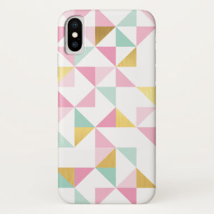 RETRO GEOMETRIC Dreieck Muster rosa Minze Gold Case-Mate iPhone Hülle