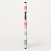 RETRO GEOMETRIC Dreieck Muster rosa Minze Gold Case-Mate iPhone Hülle (Hinten/Rechts)