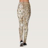 Retro Geometric Ephemera Patterns Women's Leggings (Rückseite)