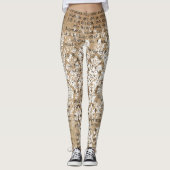 Retro Geometric Ephemera Patterns Women's Leggings (Vorderseite)